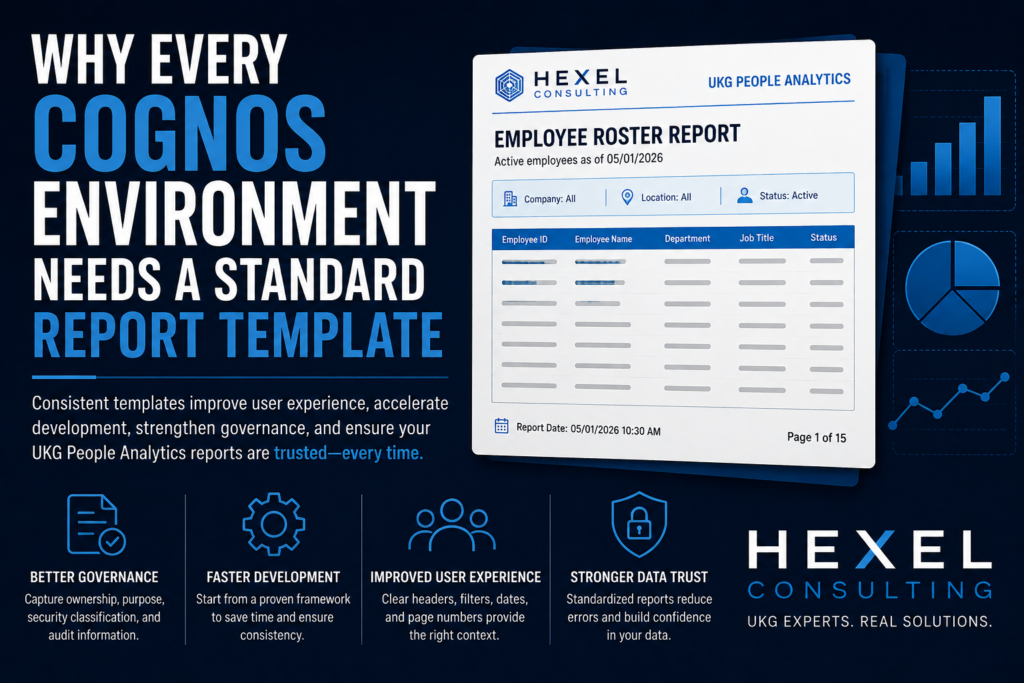 Why Every Cognos Environment Needs a Standard Report Template