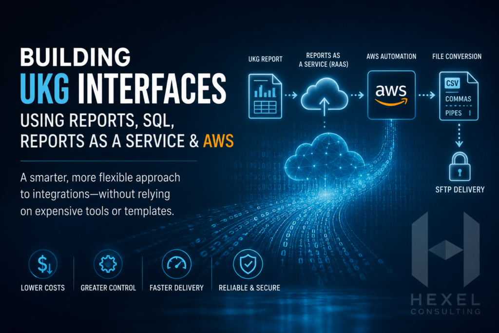 Building Enterprise Interfaces Without Traditional Integration Tools: Using UKG Reports, SQL, Reports as a Service, and AWS